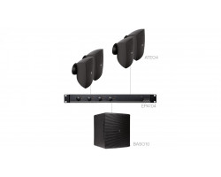 Акустическая система ATEO4х2BAS настенные динамики + сабвуфер Audac 365Вт